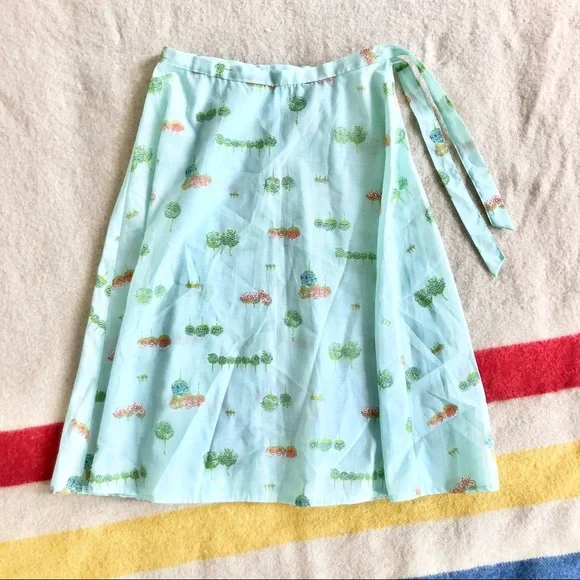 True Vintage handmade voile blouse and skirt matching 2pc set - Picture 8 of 11